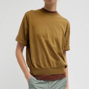 Tibi Super Fine Gauge Perfect Short Sleeve Men's Pullover